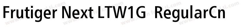 Frutiger Next LTW1G  RegularCn字体转换